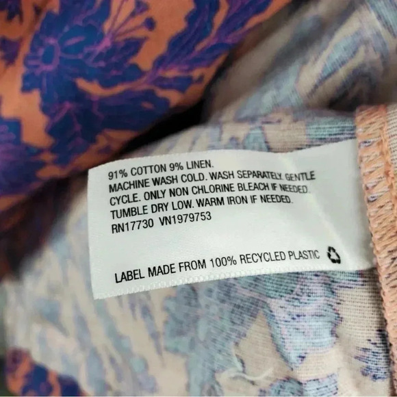 Universal Thread Dress Women's Sleeveless Shift Pink Floral Linen XL NWT - Picture 9 of 11